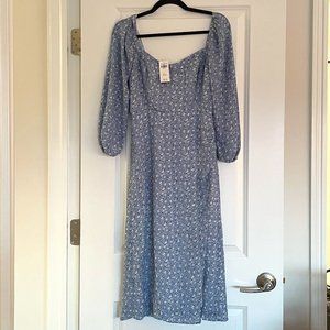 NWT Abercrombie & Fitch Blue Printed Dress